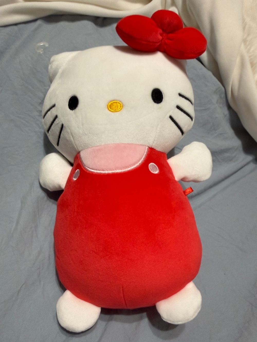 Hello Kitty Red and White Plush Doll with Red Bow